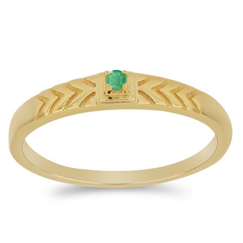 BUY NATURAL EMERALD TRANSPARENT GEMSTONE RING